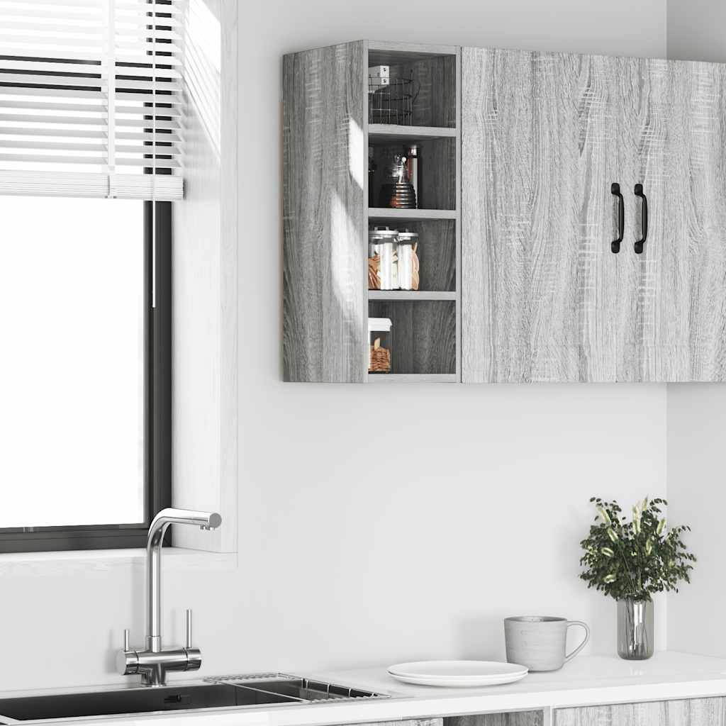 vidaXL Dulap suspendat “Riga”, gri sonoma, 20x29,5x60 cm vidaXL Dulap suspendat “Riga”, gri sonoma, 20x29,5x60 cm