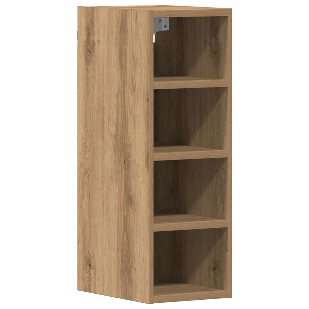 vidaXL Dulap suspendat “Riga”, stejar artizanal, 20x29,5x60 cm