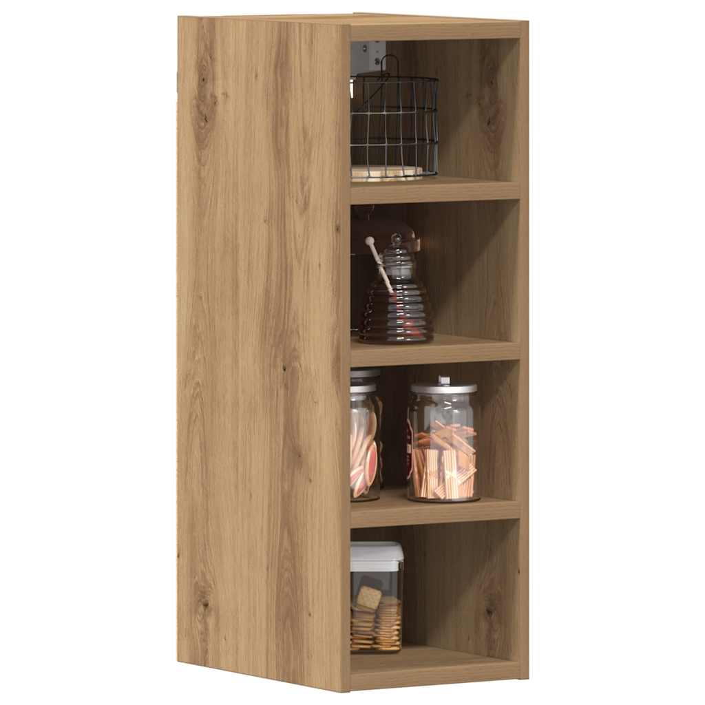 vidaXL Dulap suspendat “Riga”, stejar artizanal, 20x29,5x60 cm