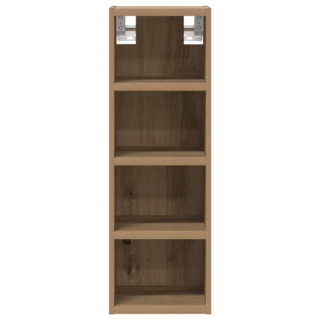 vidaXL Dulap suspendat “Riga”, stejar artizanal, 20x29,5x60 cm