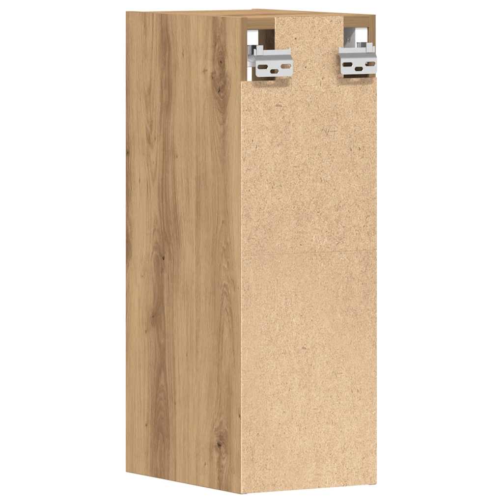 vidaXL Dulap suspendat “Riga”, stejar artizanal, 20x29,5x60 cm