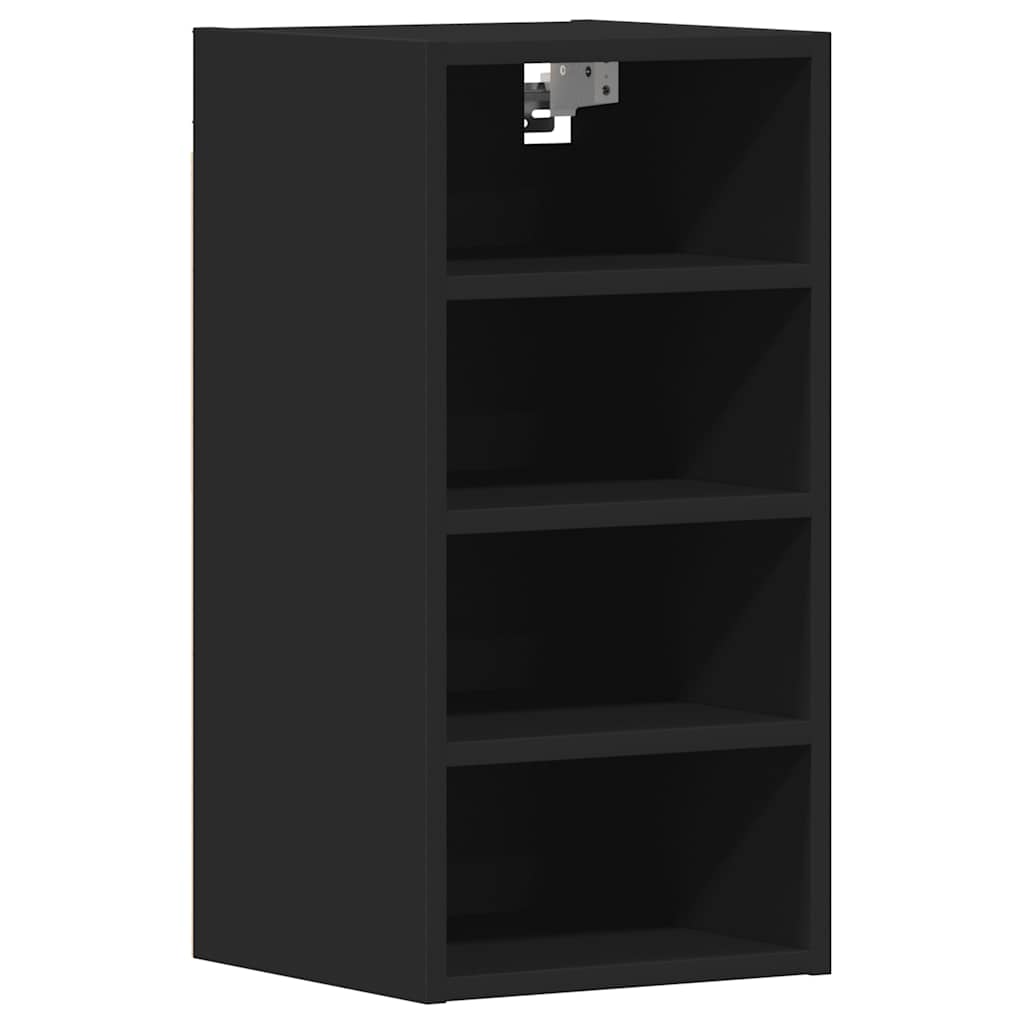 vidaXL Dulap suspendat “Riga”, negru, 30x29,5x60 cm, PAL