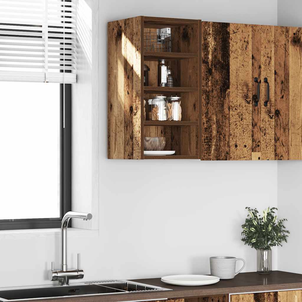vidaXL Dulap suspendat “Riga”, lemn vechi, 30x29,5x60 cm