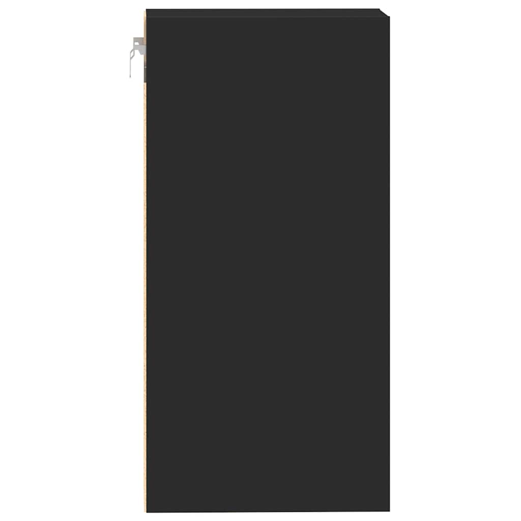 vidaXL Dulap suspendat “Riga”, negru, 40x29,5x60 cm, PAL vidaXL Dulap suspendat “Riga”, negru, 40x29,5x60 cm, PAL