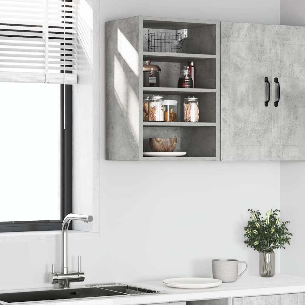 vidaXL Dulap suspendat “Riga”, gri beton, 40x29,5x60 cm