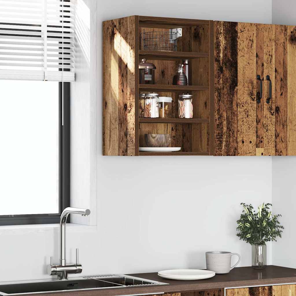 vidaXL Dulap suspendat “Riga”, lemn vechi, 40x29,5x60 cm vidaXL Dulap suspendat “Riga”, lemn vechi, 40x29,5x60 cm