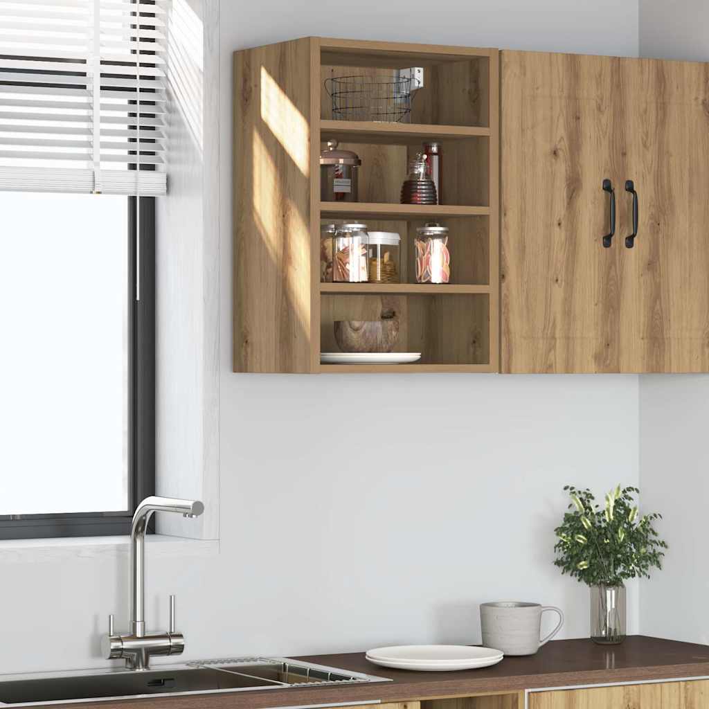 vidaXL Dulap suspendat “Riga”, stejar artizanal, 40x29,5x60 cm vidaXL Dulap suspendat “Riga”, stejar artizanal, 40x29,5x60 cm