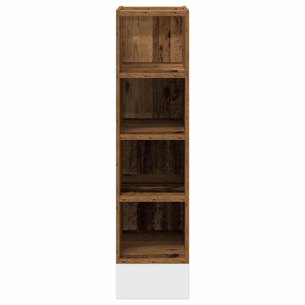 vidaXL Dulap inferior "Riga", lemn vechi, 20x44,5x81,5 cm