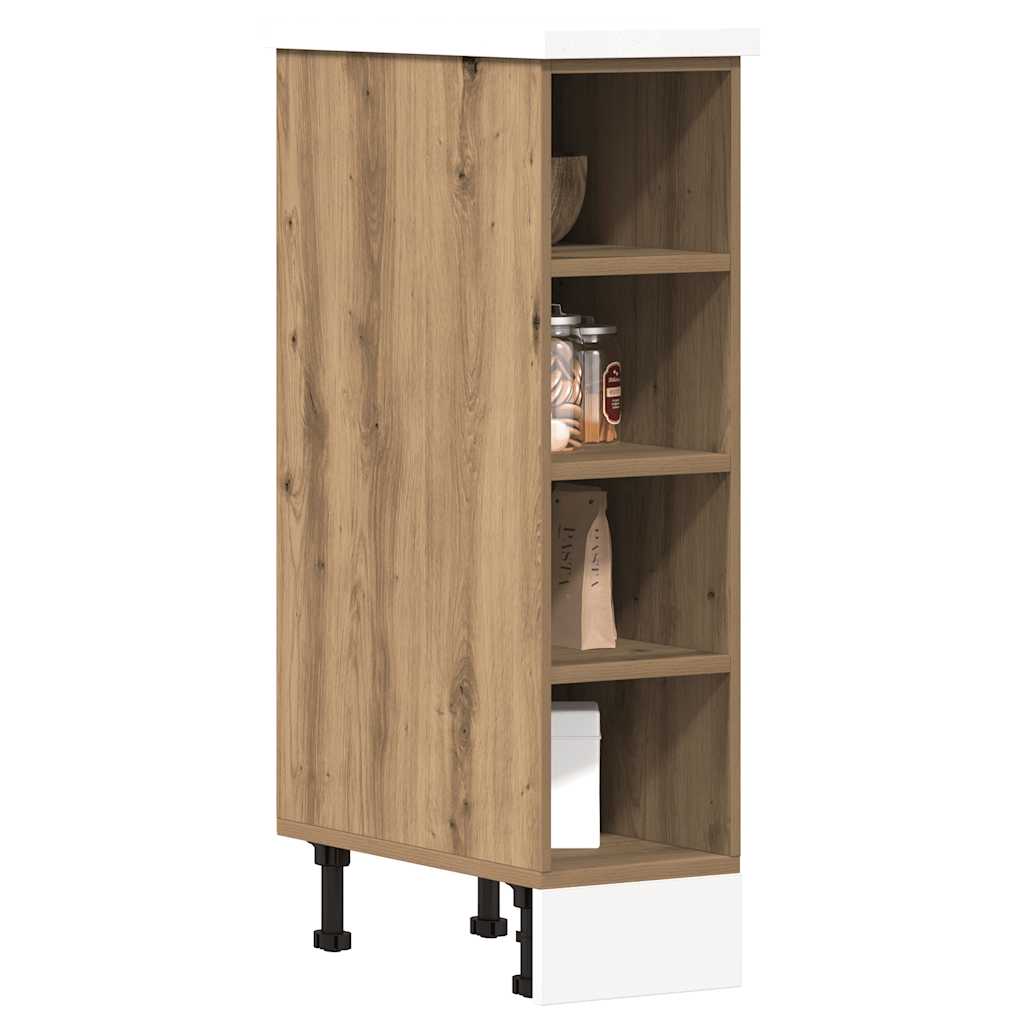 vidaXL Dulap inferior "Riga" stejar artizanal,20x44,5x81,5 cm