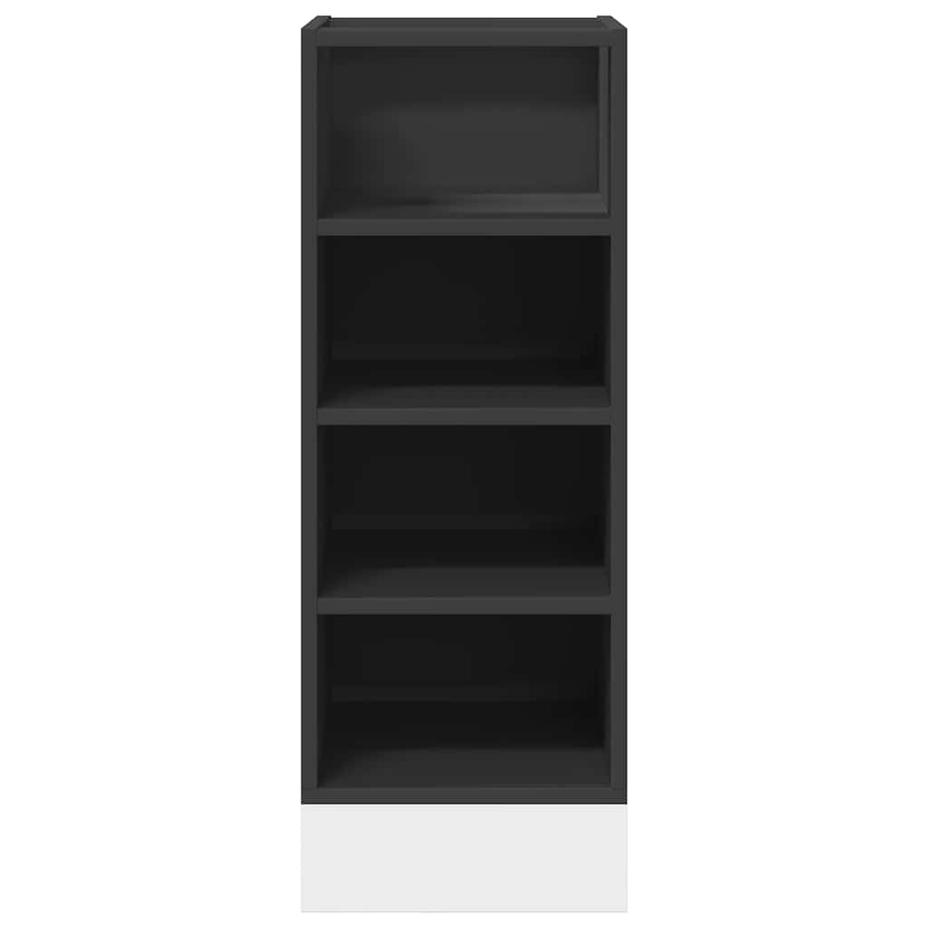 vidaXL Dulap inferior "Riga", negru, 30x44,5x81,5 cm, PAL