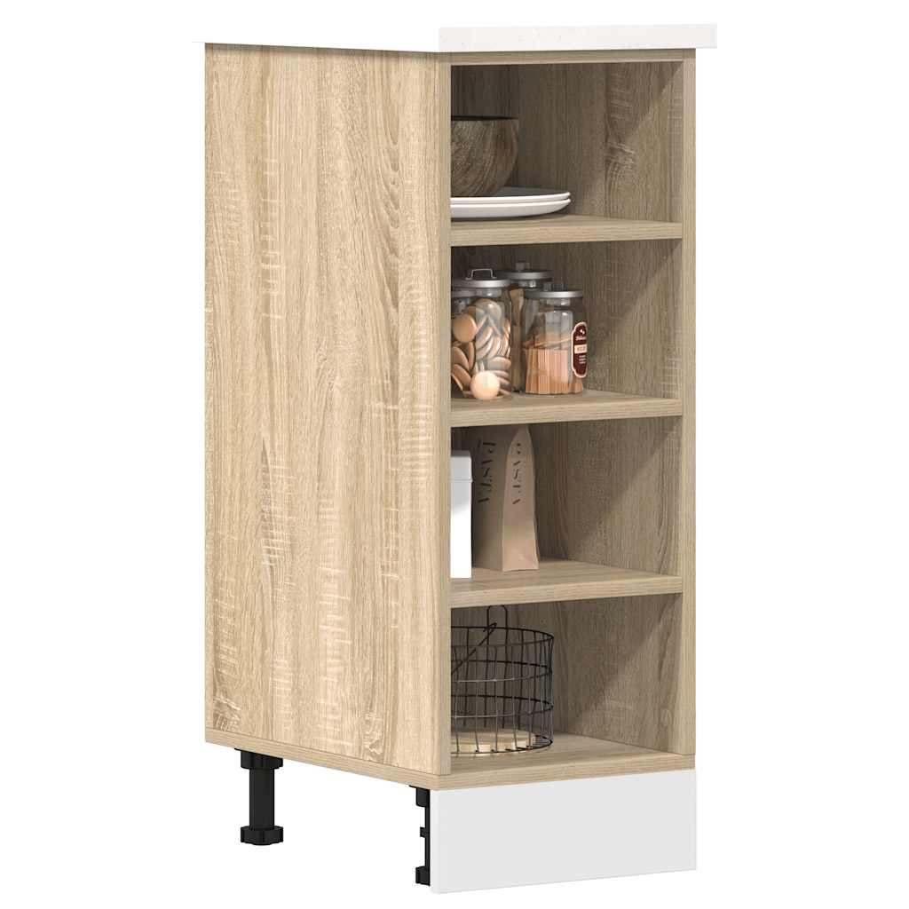 vidaXL Dulap inferior "Riga", stejar sonoma, 30x44,5x81,5 cm