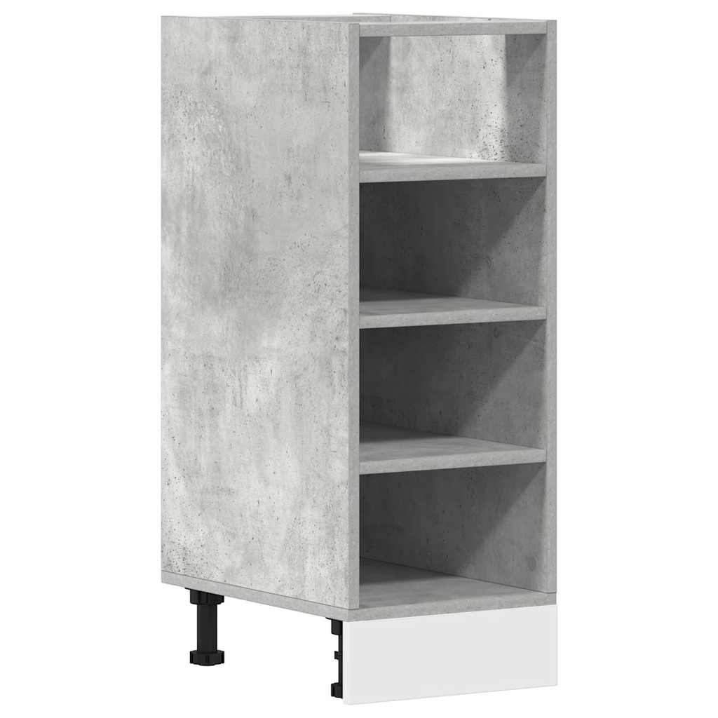 vidaXL Dulap inferior "Riga", gri beton, 30x44,5x81,5 cm, PAL