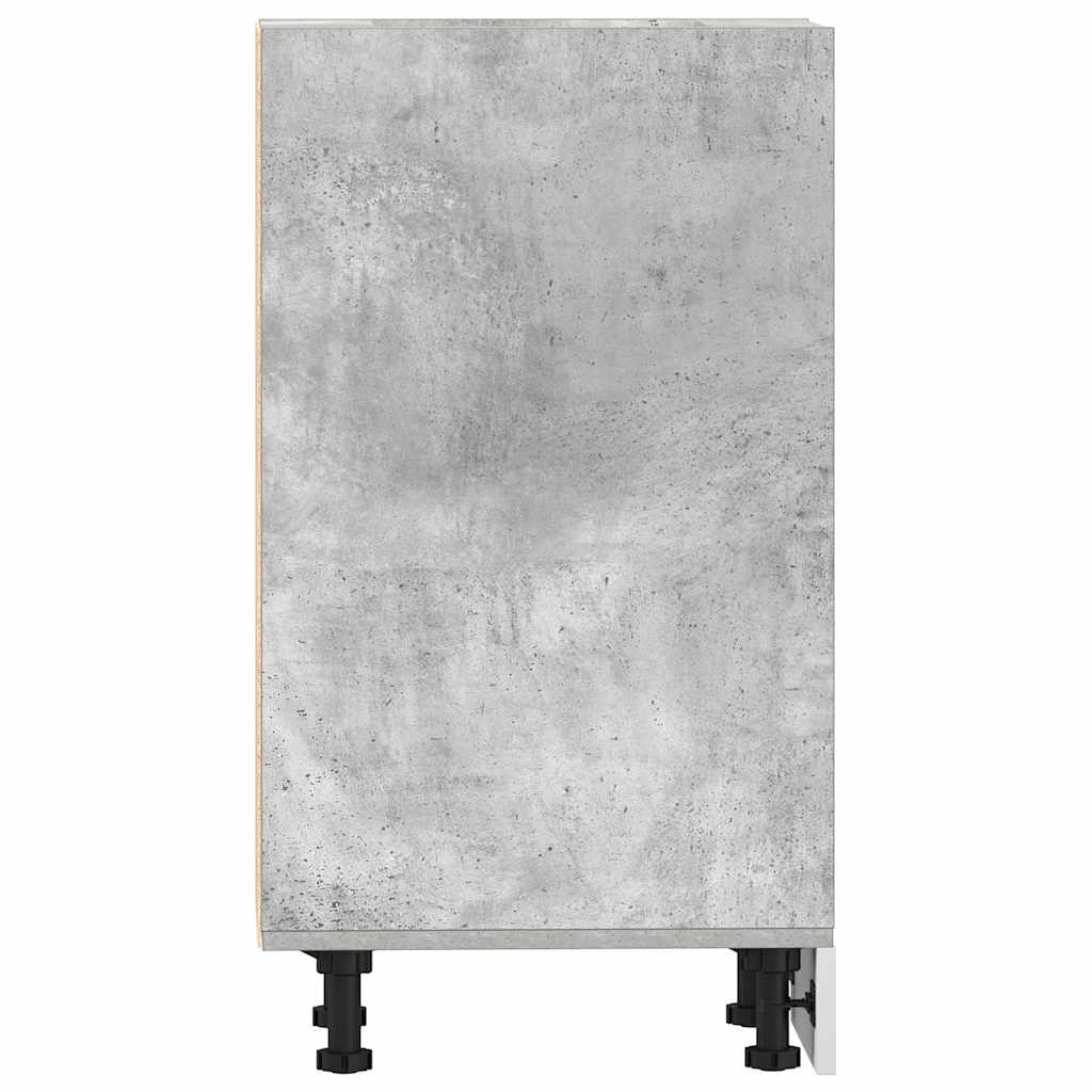 vidaXL Dulap inferior "Riga", gri beton, 30x44,5x81,5 cm, PAL