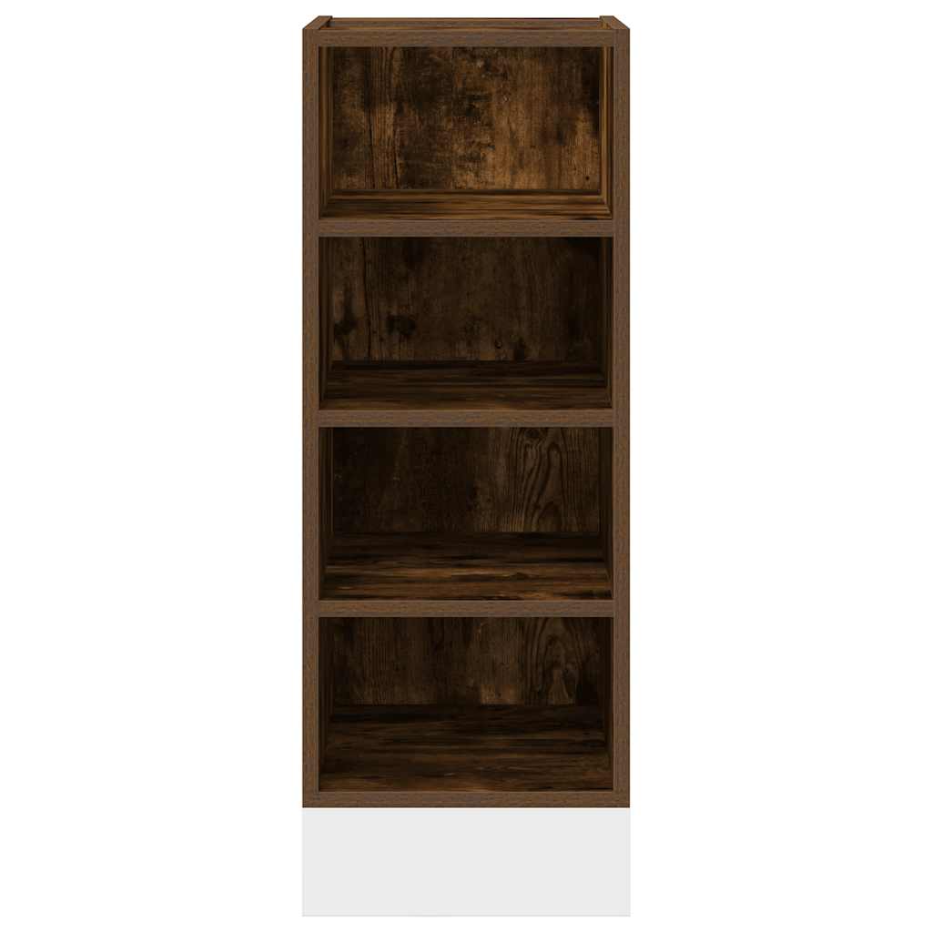 vidaXL Dulap inferior "Riga" stejar afumat 30x44,5x81,5 cm