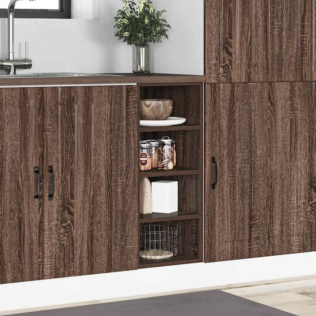 vidaXL Dulap inferior "Riga" stejar maro 30x44,5x81,5 cm