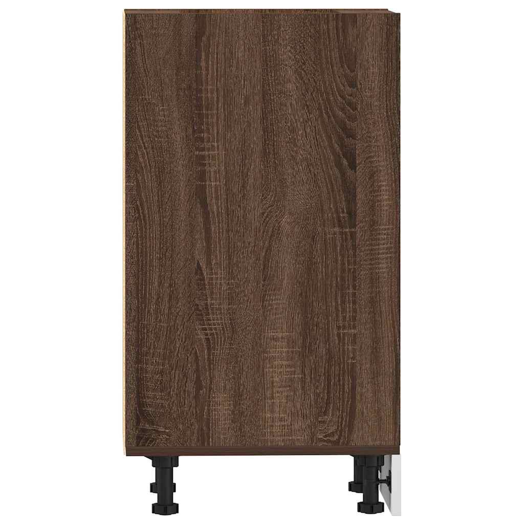 vidaXL Dulap inferior "Riga" stejar maro 30x44,5x81,5 cm