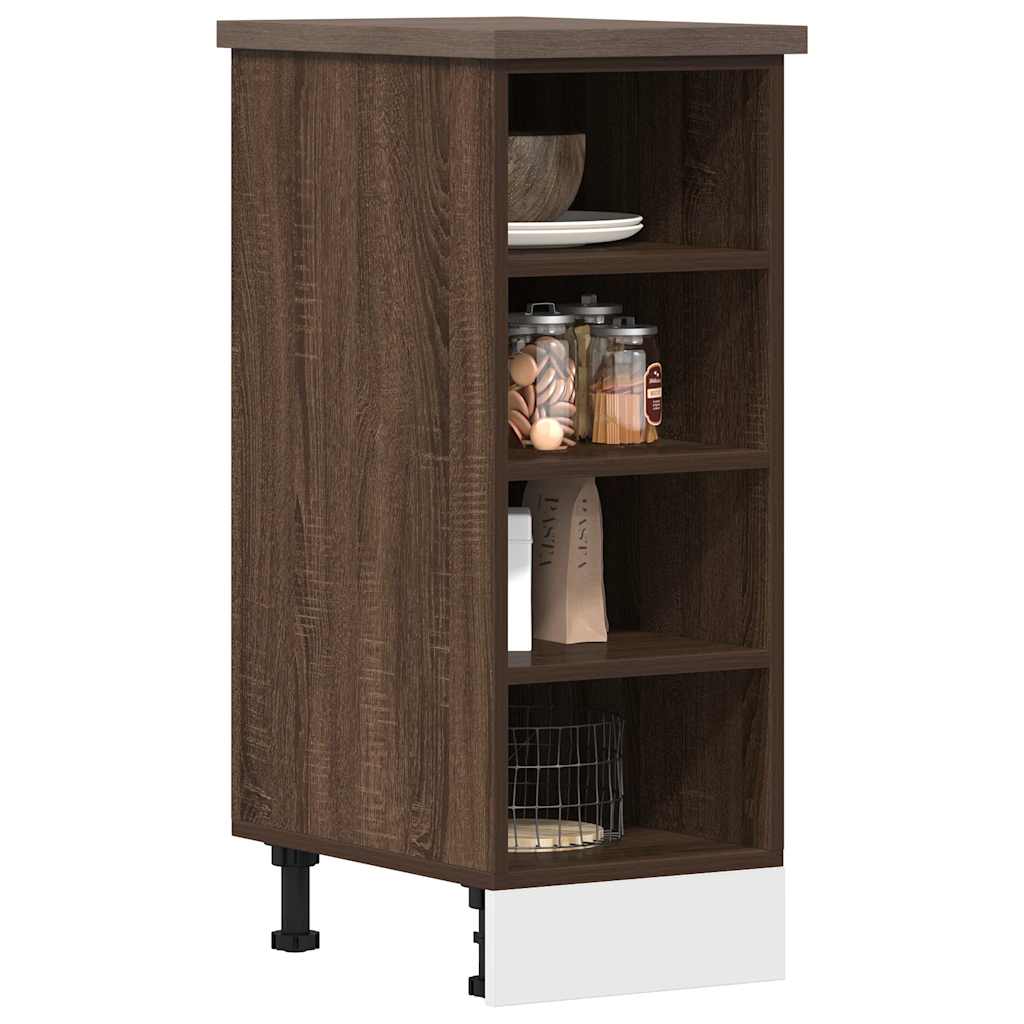 vidaXL Dulap inferior "Riga" stejar maro 30x44,5x81,5 cm