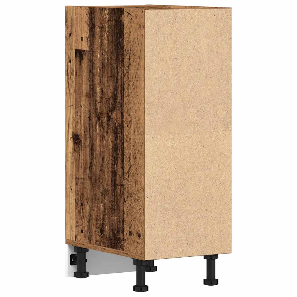 vidaXL Dulap inferior "Riga", lemn vechi, 30x44,5x81,5 cm