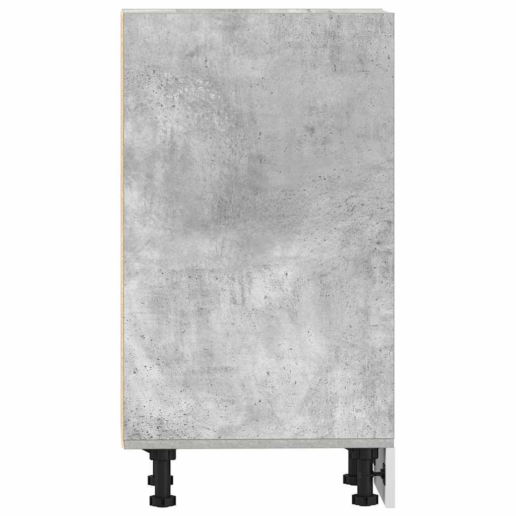 vidaXL Dulap inferior "Riga", gri beton, 40x44,5x81,5 cm, PAL