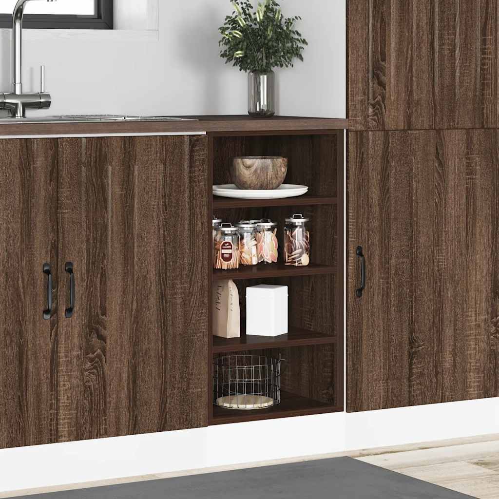vidaXL Dulap inferior "Riga" stejar maro 40x44,5x81,5 cm vidaXL Dulap inferior "Riga" stejar maro 40x44,5x81,5 cm