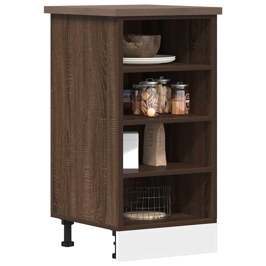 vidaXL Dulap inferior "Riga" stejar maro 40x44,5x81,5 cm vidaXL Dulap inferior "Riga" stejar maro 40x44,5x81,5 cm