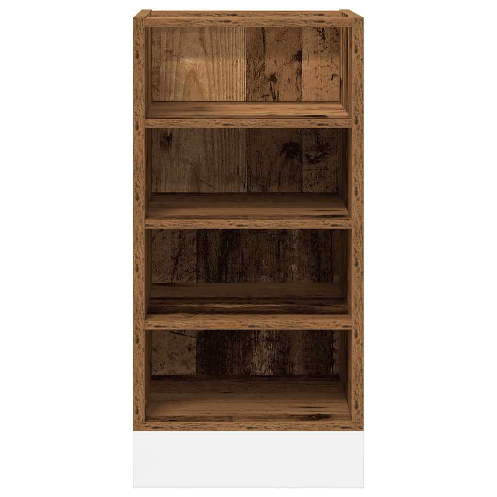 vidaXL Dulap inferior "Riga", lemn vechi, 40x44,5x81,5 cm vidaXL Dulap inferior "Riga", lemn vechi, 40x44,5x81,5 cm