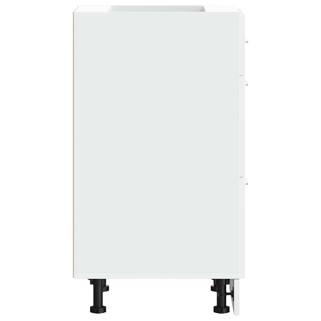 vidaXL Dulap inferior “Lyon” alb 40x46x81,5 cm lemn prelucrat vidaXL Dulap inferior “Lyon” alb 40x46x81,5 cm lemn prelucrat