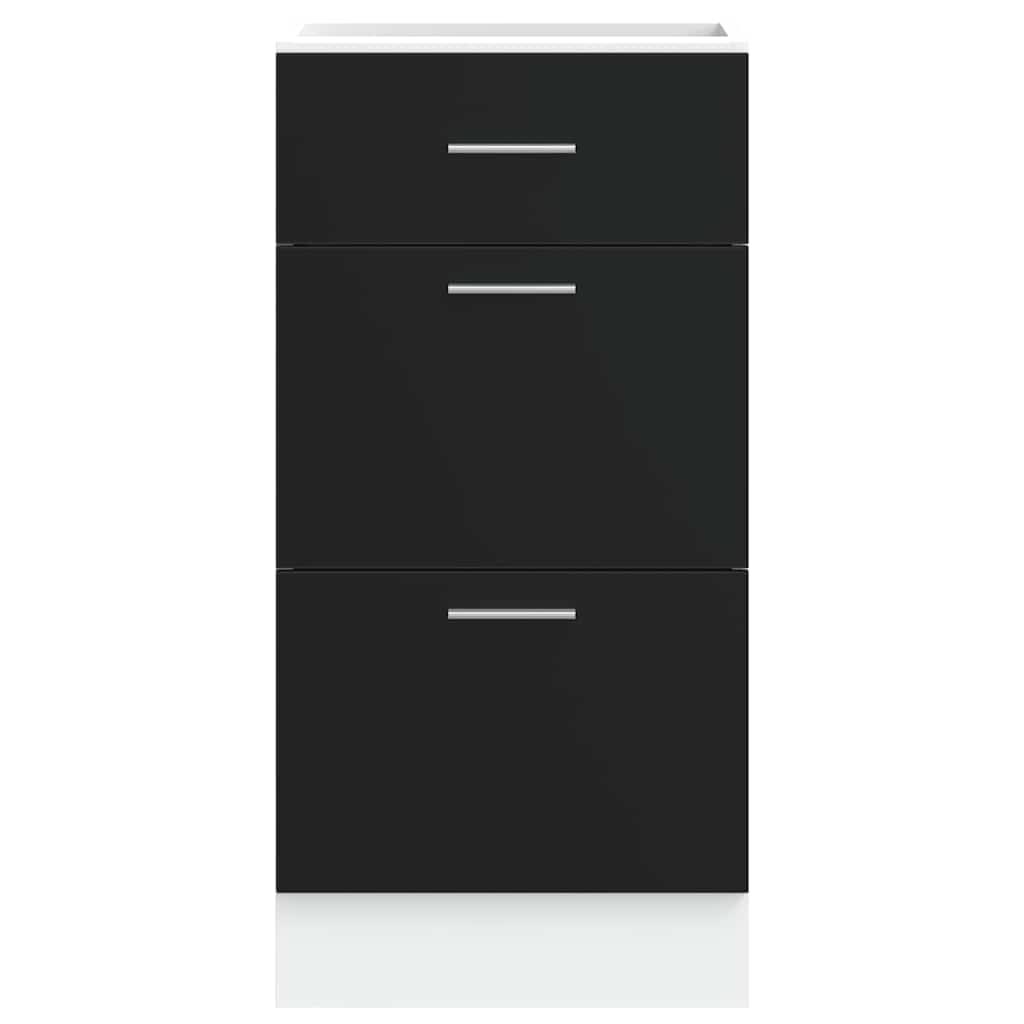 vidaXL Dulap inferior “Lyon” negru 40x46x81,5 cm Lemn prelucrat vidaXL Dulap inferior “Lyon” negru 40x46x81,5 cm Lemn prelucrat