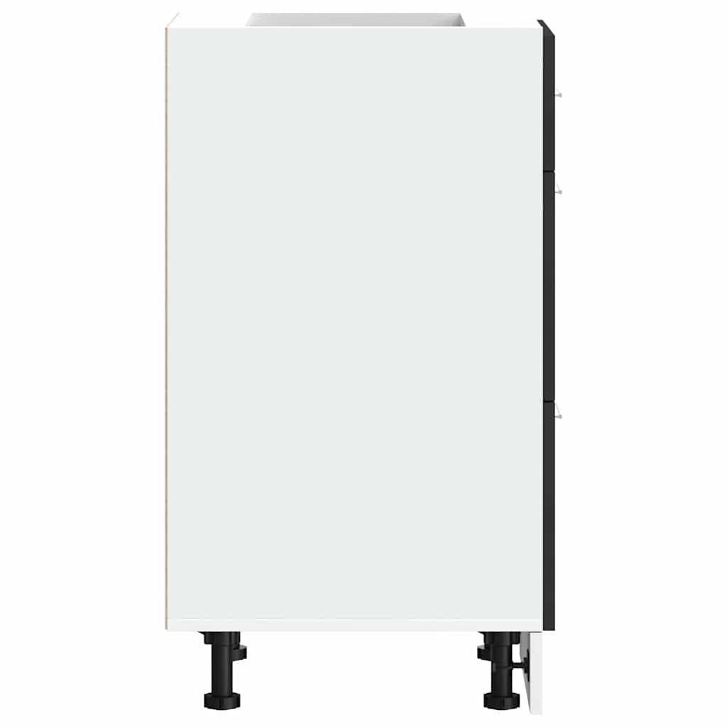 vidaXL Dulap inferior “Lyon” negru 40x46x81,5 cm Lemn prelucrat vidaXL Dulap inferior “Lyon” negru 40x46x81,5 cm Lemn prelucrat