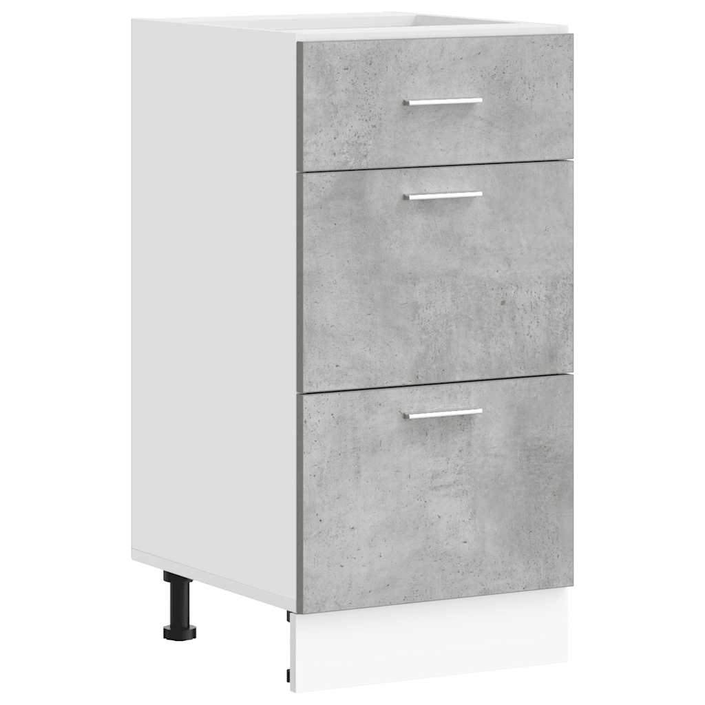 vidaXL Dulap inferior “Lyon” Beton gri 40x46x81,5 cm Lemn prelucrat