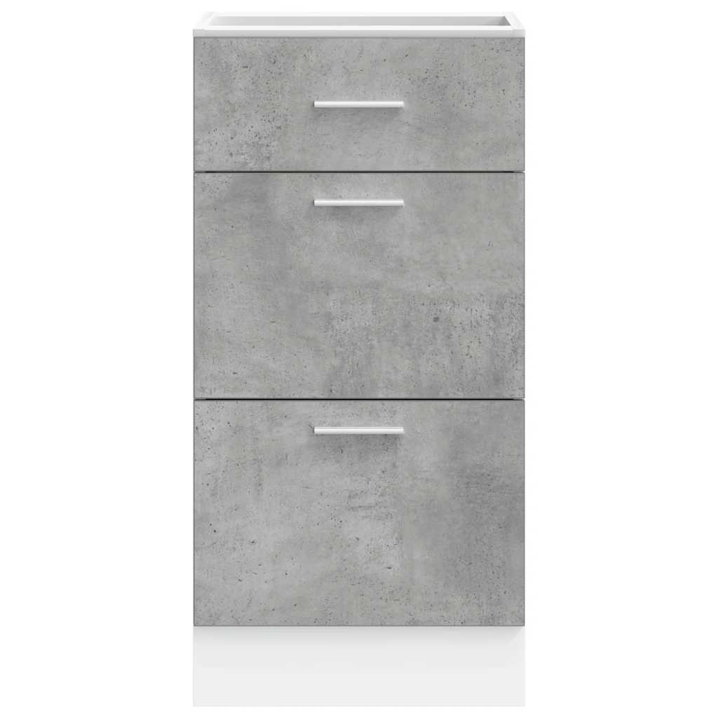 vidaXL Dulap inferior “Lyon” Beton gri 40x46x81,5 cm Lemn prelucrat