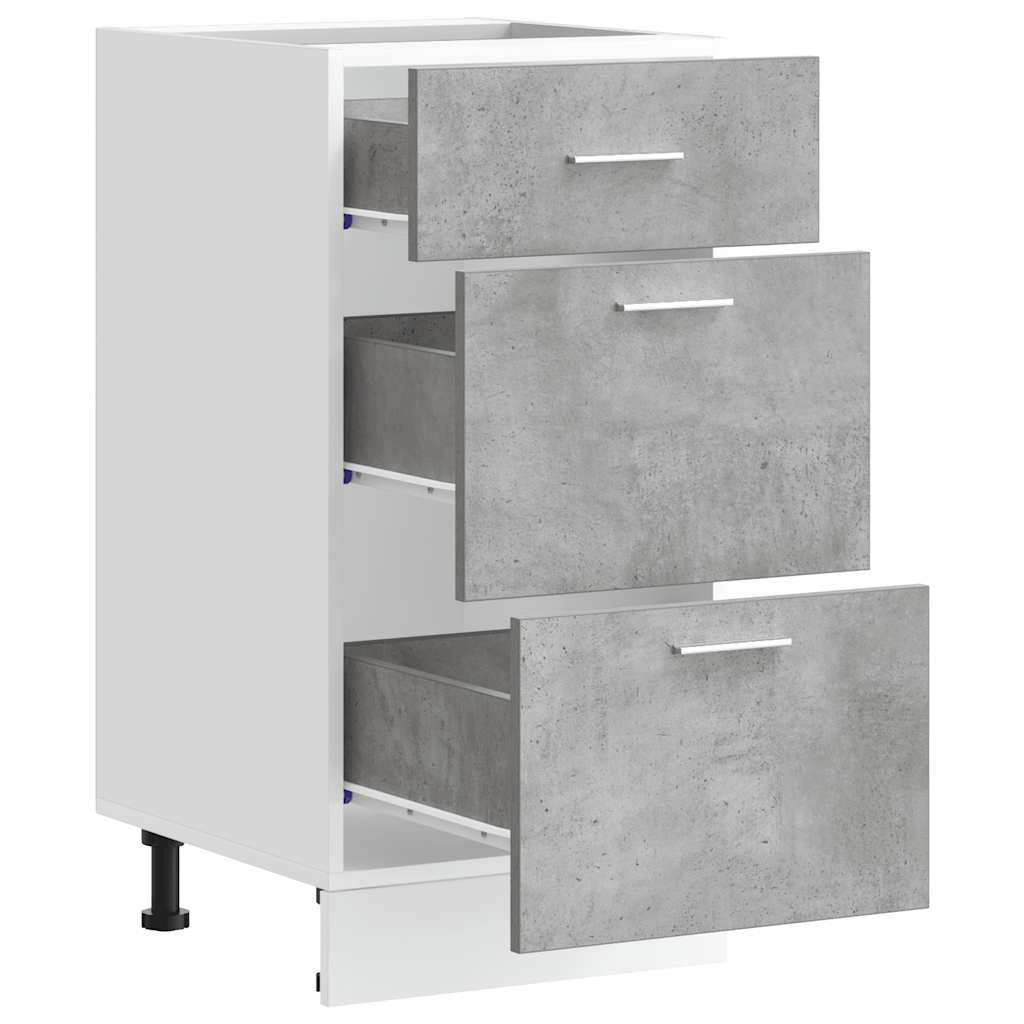 vidaXL Dulap inferior “Lyon” Beton gri 40x46x81,5 cm Lemn prelucrat