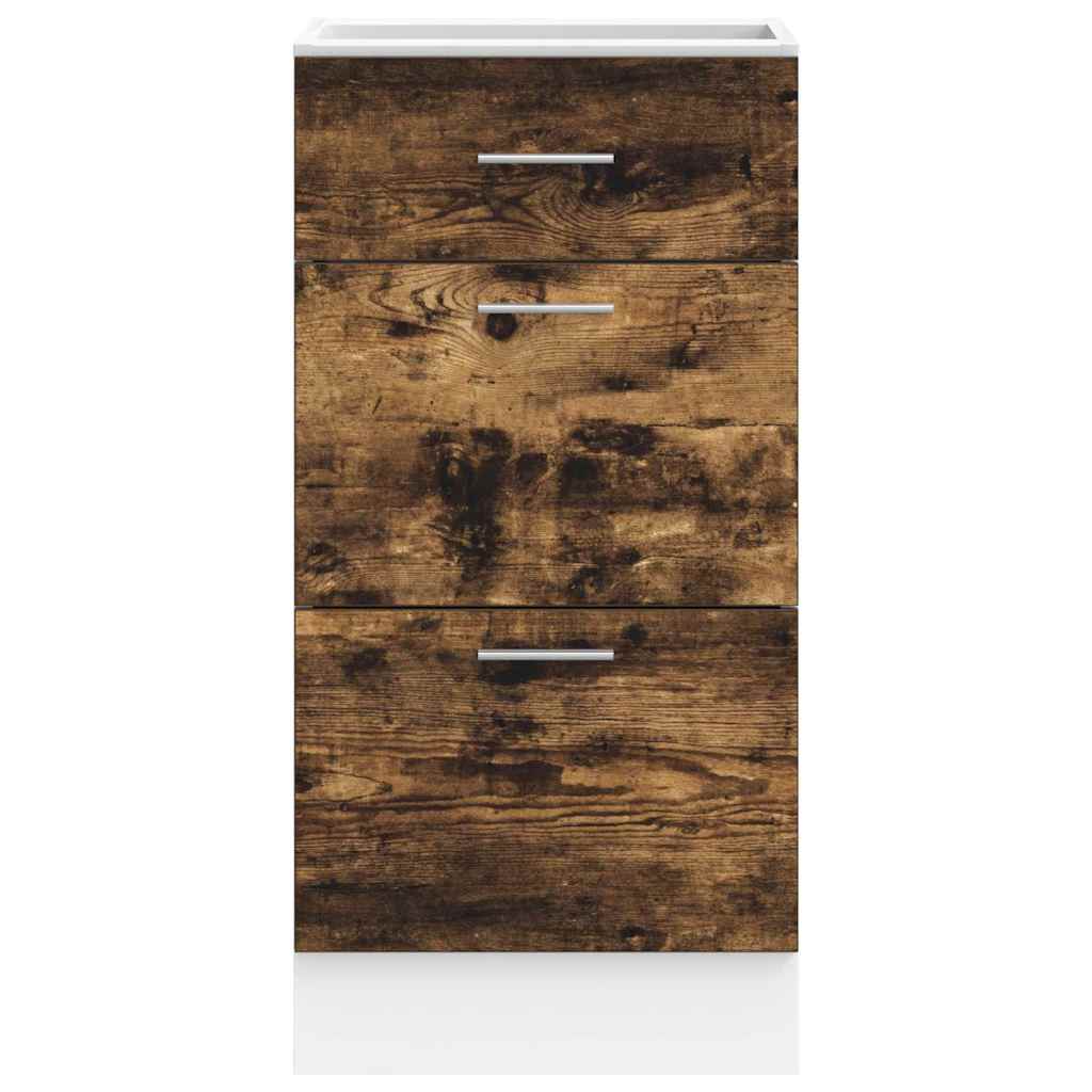 vidaXL Dulap inferior “Lyon” stejar afumat 40x46x81,5 cm
