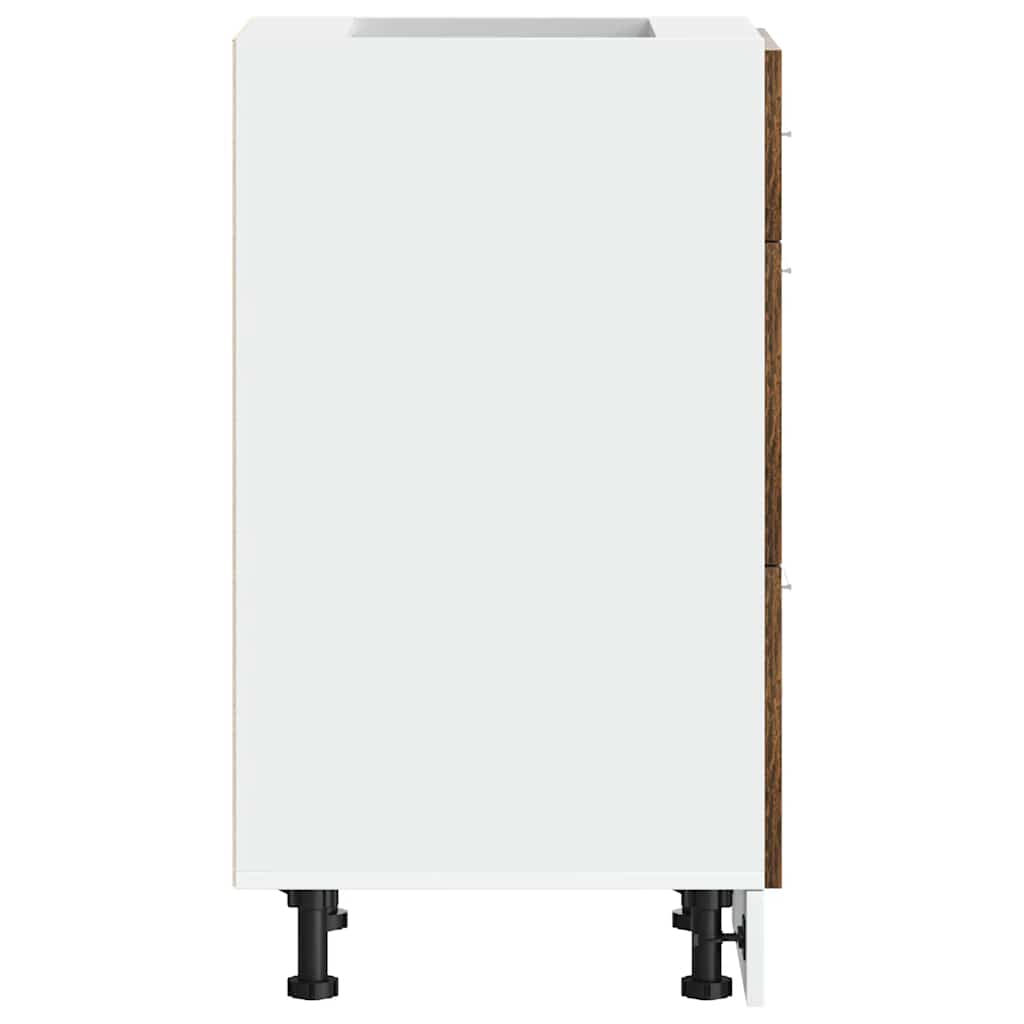 vidaXL Dulap inferior “Lyon” stejar afumat 40x46x81,5 cm