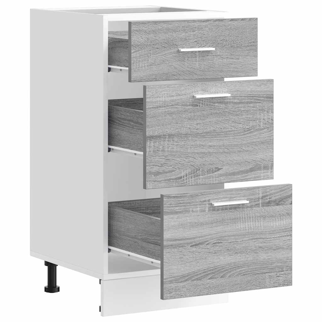 vidaXL Dulap inferior “Lyon” gri Sonoma 40x46x81,5 cm Lemn prelucrat