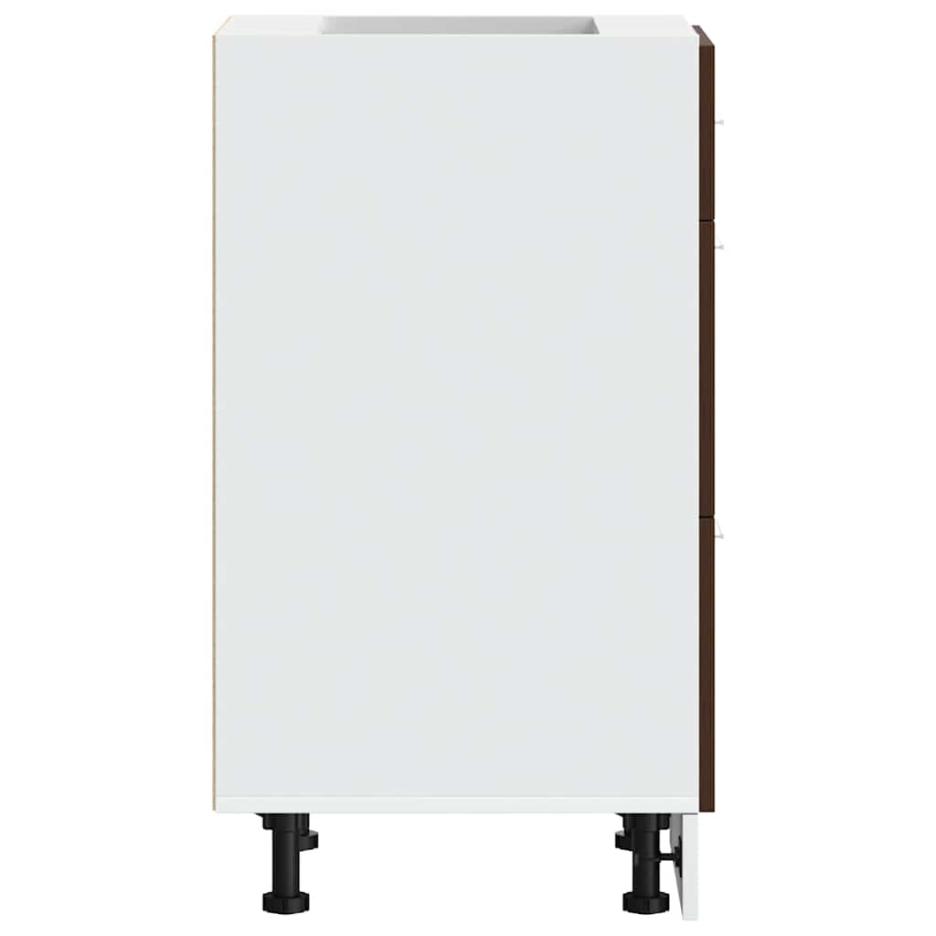vidaXL Dulap inferior “Lyon” Stejar maro 40x46x81,5 cm Lemn prelucrat