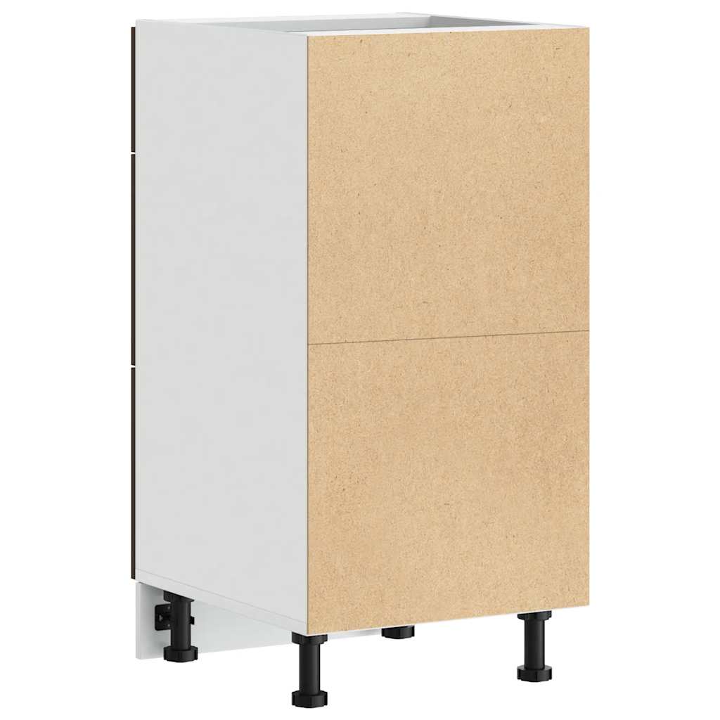 vidaXL Dulap inferior “Lyon” Stejar maro 40x46x81,5 cm Lemn prelucrat