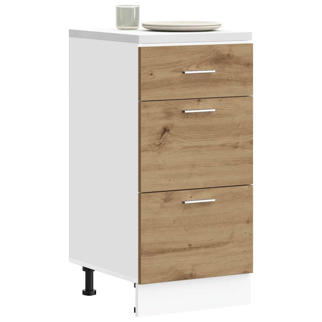 vidaXL Dulap inferior “Lyon” Artisan Stejar 40x46x81,5 cm