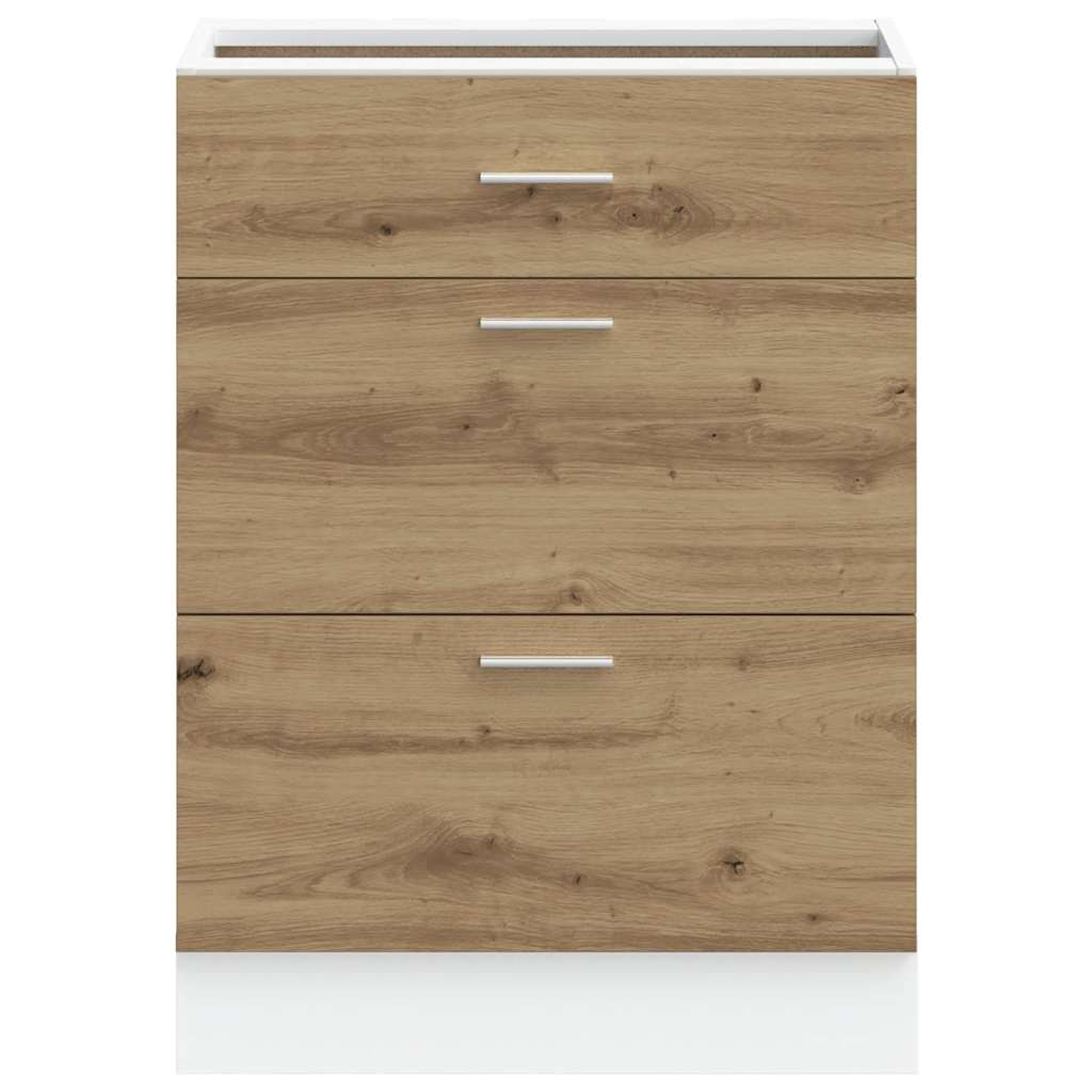 vidaXL Dulap de bază de bucătărie “Lyon” Artisan Stejar din vidaXL Dulap de bază de bucătărie “Lyon” Artisan Stejar din