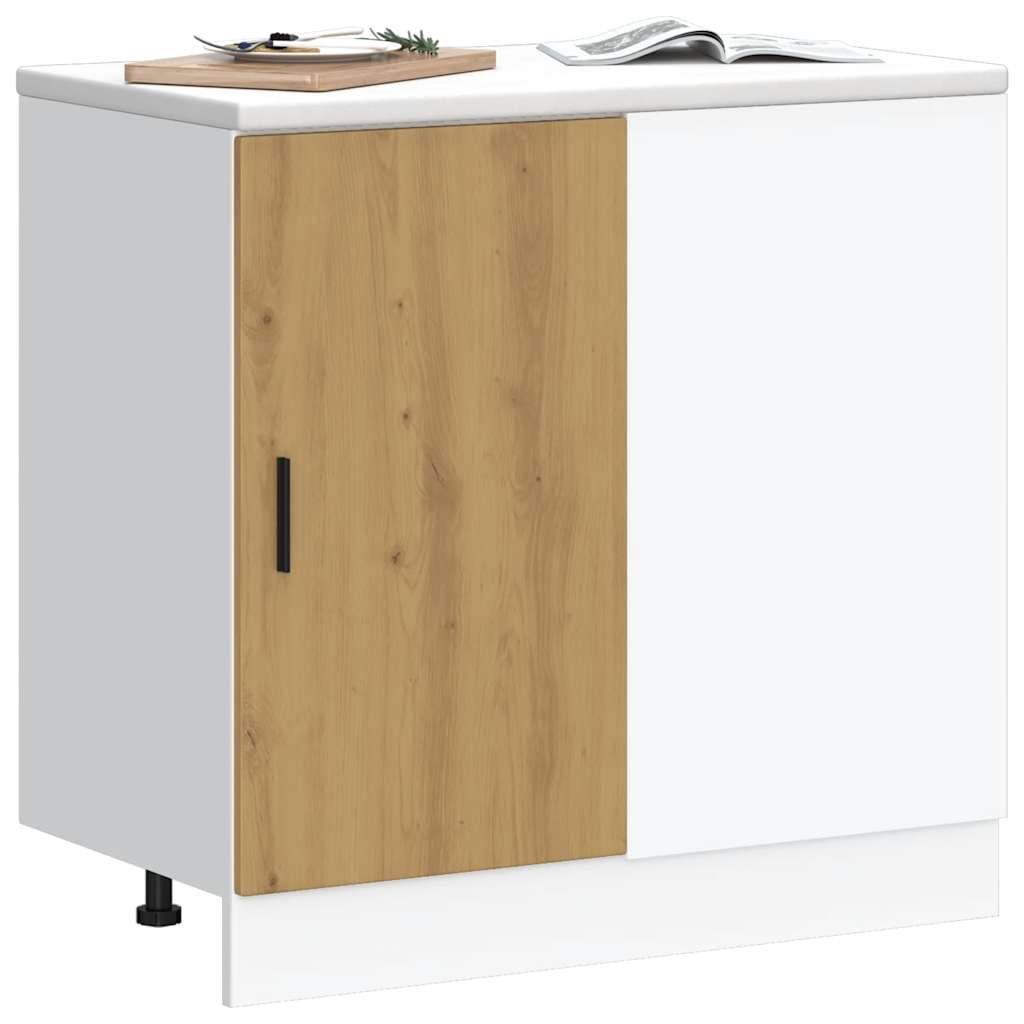 vidaXL Dulap de bază pentru bucătărie “Lyon” Artisan Stejar din