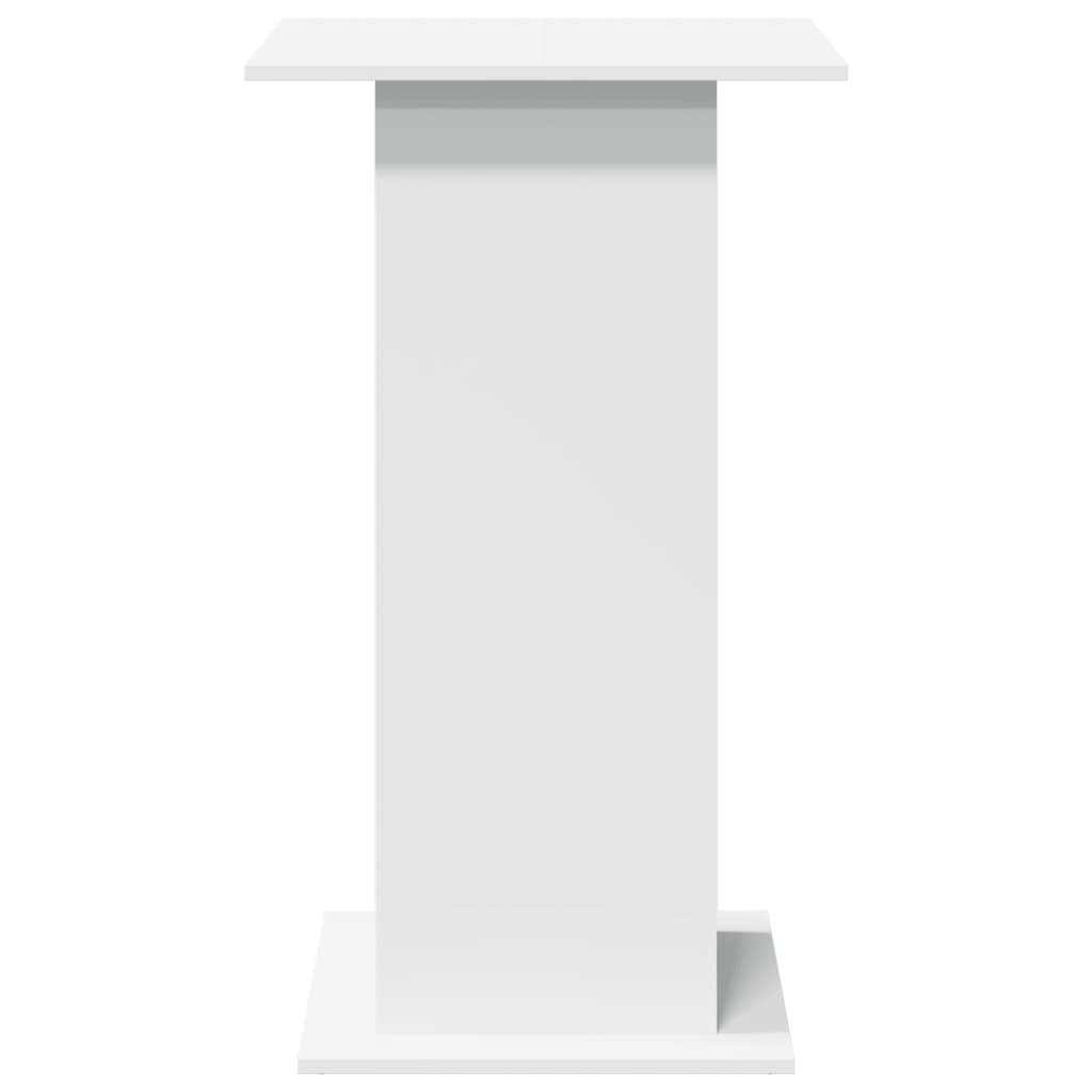 vidaXL Masă de bar cu depozitare, alb, 60x60x102 cm, lemn prelucrat vidaXL Masă de bar cu depozitare, alb, 60x60x102 cm, lemn prelucrat
