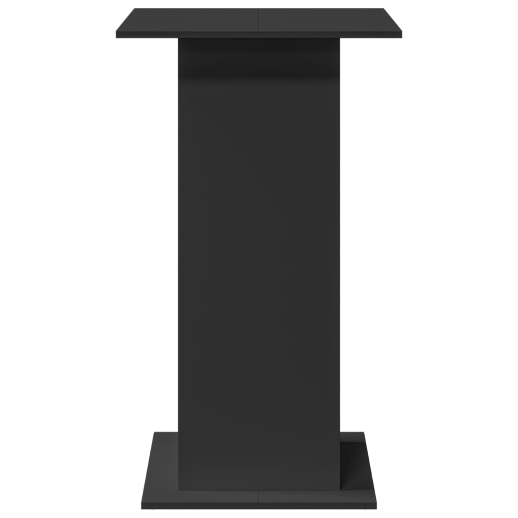 vidaXL Masă de bar cu depozitare, negru, 60x60x102 cm, lemn prelucrat vidaXL Masă de bar cu depozitare, negru, 60x60x102 cm, lemn prelucrat