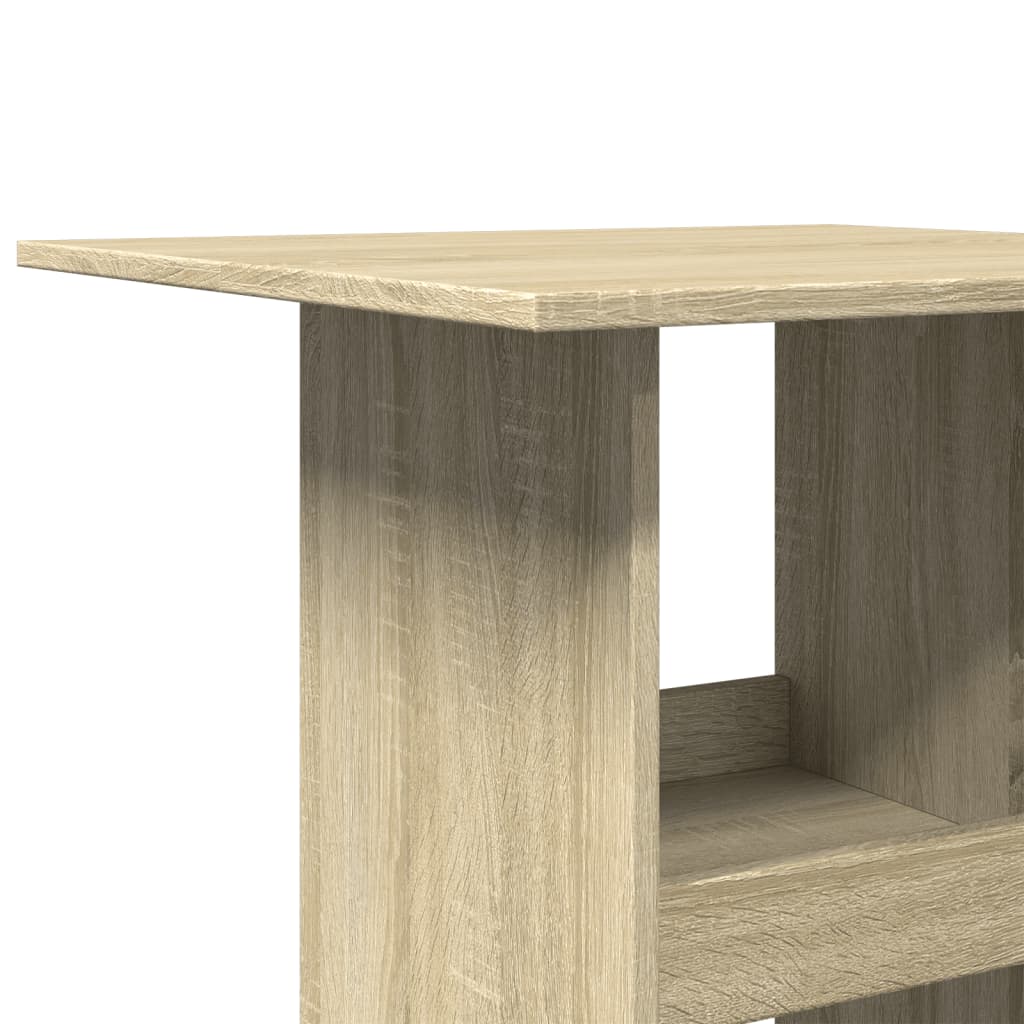 vidaXL Masă bar cu depozitare stejar sonoma 60x60x102cm lemn prelucrat vidaXL Masă bar cu depozitare stejar sonoma 60x60x102cm lemn prelucrat