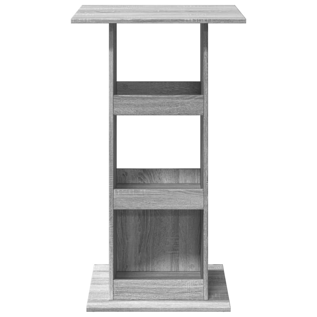 vidaXL Masă bar cu depozitare sonoma gri, 60x60x102 cm, lemn prelucrat vidaXL Masă bar cu depozitare sonoma gri, 60x60x102 cm, lemn prelucrat