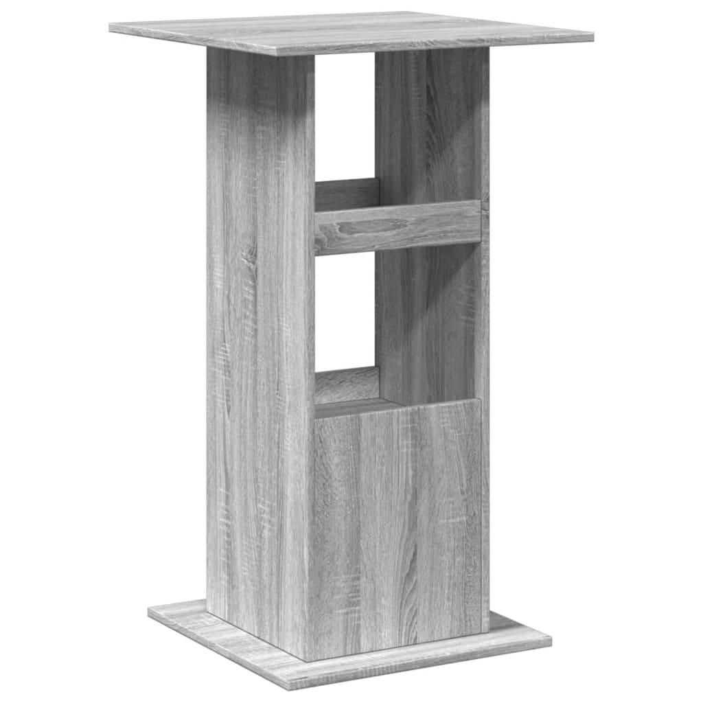 vidaXL Masă bar cu depozitare sonoma gri, 60x60x102 cm, lemn prelucrat vidaXL Masă bar cu depozitare sonoma gri, 60x60x102 cm, lemn prelucrat