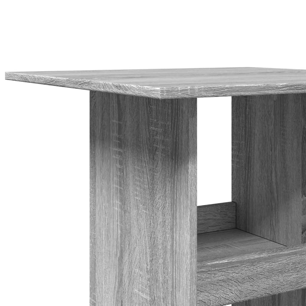 vidaXL Masă bar cu depozitare sonoma gri, 60x60x102 cm, lemn prelucrat vidaXL Masă bar cu depozitare sonoma gri, 60x60x102 cm, lemn prelucrat