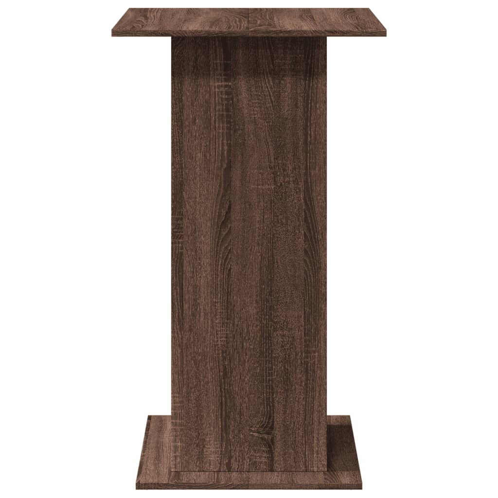 vidaXL Masă bar cu depozitare stejar maro 60x60x102 cm lemn prelucrat vidaXL Masă bar cu depozitare stejar maro 60x60x102 cm lemn prelucrat