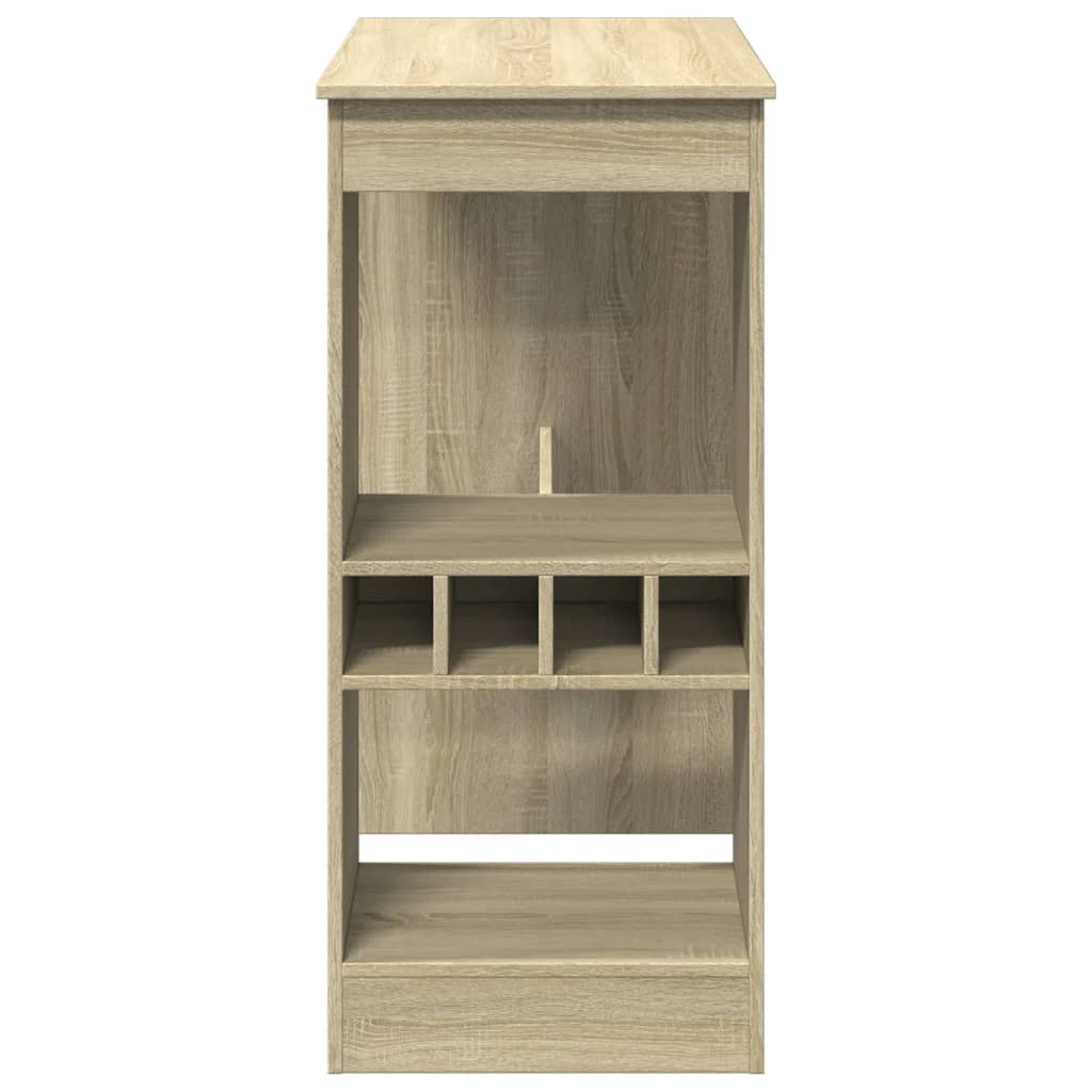 vidaXL Masă bar cu raft stejar Sonoma 90x47,5x103,5 cm lemn prelucrat