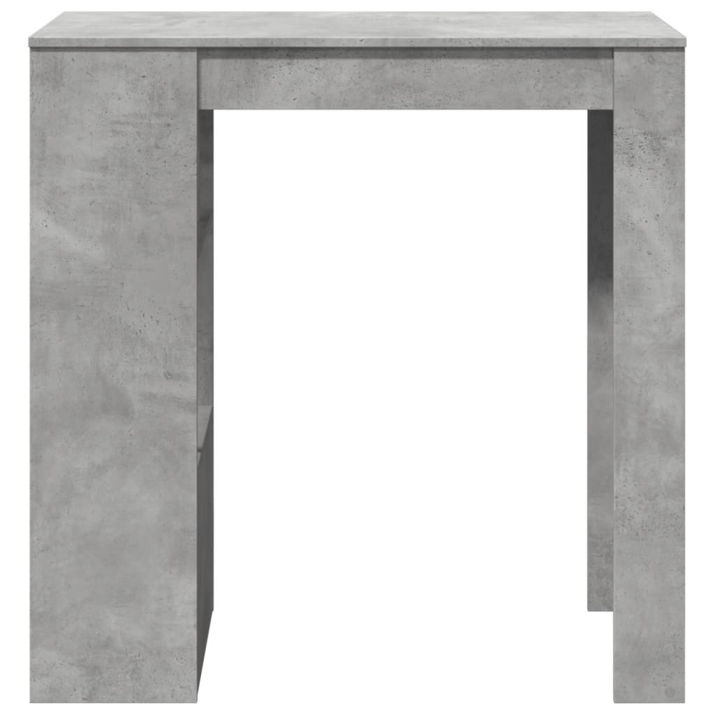 vidaXL Masă de bar cu raft, gri beton, 102x50x103,5 cm, lemn prelucrat vidaXL Masă de bar cu raft, gri beton, 102x50x103,5 cm, lemn prelucrat