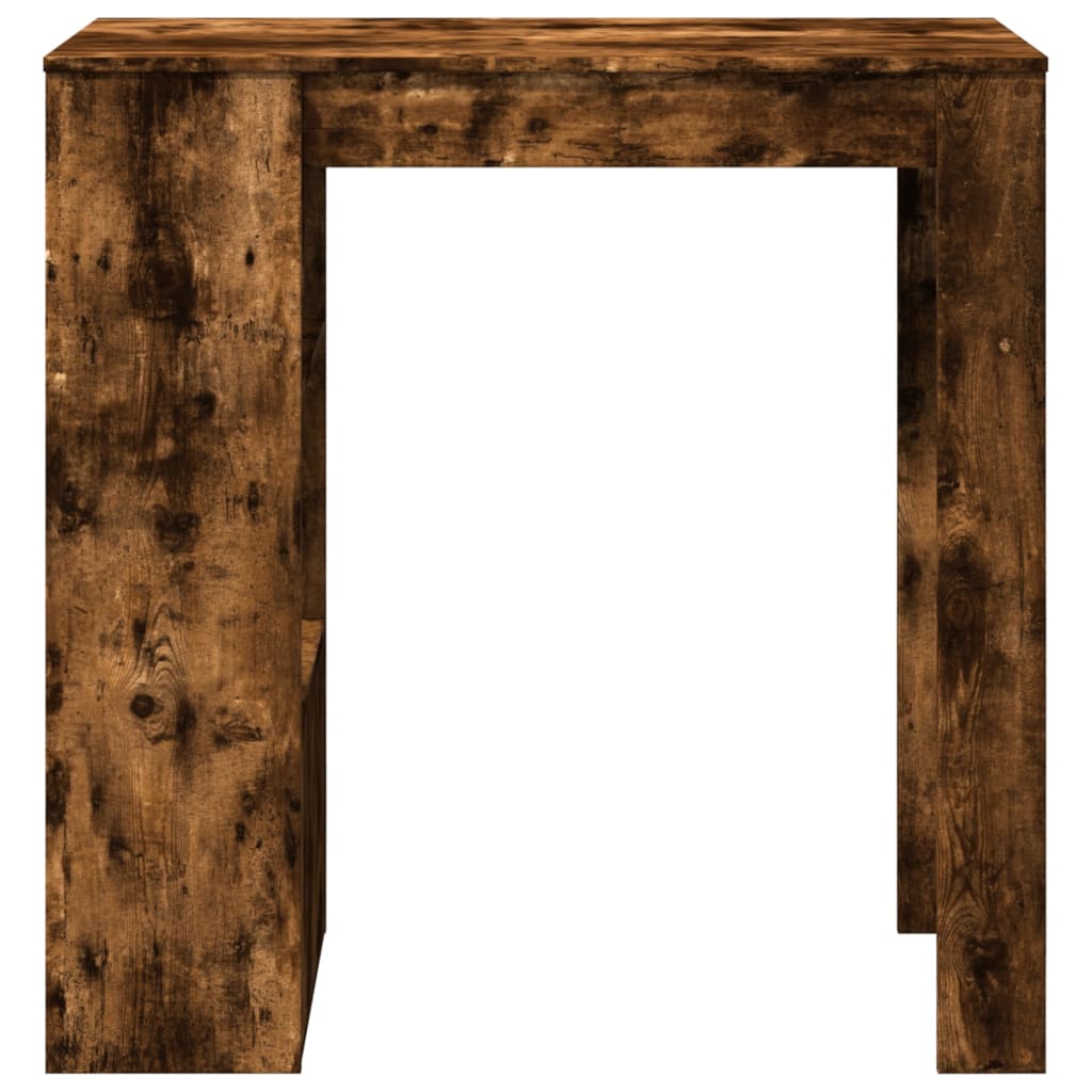 vidaXL Masă de bar cu rafturi, stejar fumuriu, 102x50x103,5 cm, lemn vidaXL Masă de bar cu rafturi, stejar fumuriu, 102x50x103,5 cm, lemn